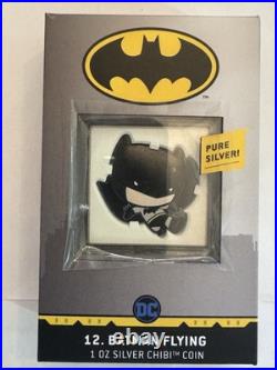 2021 1oz. 999 FINE SILVER. NIUE COIN. BATMAN FLYING. With OGP and COA