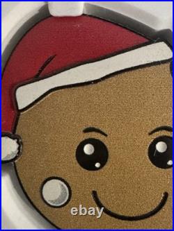 2021 1oz. 999 Fine Silver NIUE COIN. CHRISTMAS 2021. GINGERBREAD MAN. OGP+COA