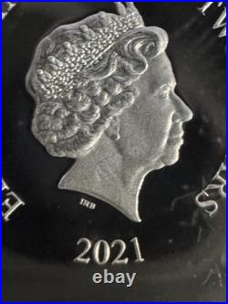 2021 1oz. 999 Fine Silver NIUE COIN. CHRISTMAS 2021. GINGERBREAD MAN. OGP+COA