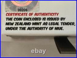 2021 1oz. 999 Fine Silver NIUE COIN. CHRISTMAS 2021. GINGERBREAD MAN. OGP+COA