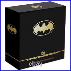 2021 $2 DC BATMAN LOGO SILVER COIN 1 oz. 999 FINE (Box + CoA) 2021 $2 DC BATMAN LOGO SILVER COIN 1 oz. 999 FINE (Box + CoA)