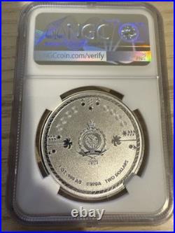 2021 $2 Niue 1 oz 999 Silver Sonic The Hedgehog 30th Anniversary NGC MS69 MINT