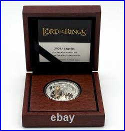 2021 $2 Niue Lord of the Rings Legolas 1oz Silver Coin Colorized Rare Limited