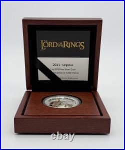 2021 $2 Niue Lord of the Rings Legolas 1oz Silver Coin Colorized Rare Limited