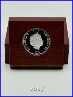 2021 $2 Niue Lord of the Rings Legolas 1oz Silver Coin Colorized Rare Limited