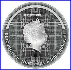 2021 2 Oz Silver $5 Niue CYBERPUNK The Punk Universe Coin