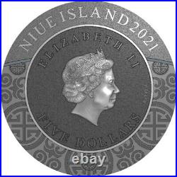 2021 2 oz Antique Niue Silver Sima Yi Famous Chinese Warriors Coin (Box, CoA)