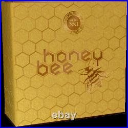 2021 $5 Niue Honey Bee 2oz Fine Silver Antiqued High Relief Coin 500 Mintage