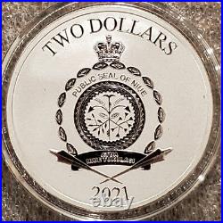 2021 Baby Yoda Grogu Star Wars 1 oz. 999 Silver BU Round Disney $2 coin NEW