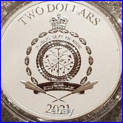 2021 Baby Yoda Grogu Star Wars 1 oz. 999 Silver BU Round Disney $2 coin NEW