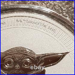 2021 Baby Yoda Grogu Star Wars 1 oz. 999 Silver BU Round Disney $2 coin NEW