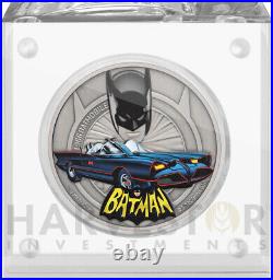 2021 Batmobile 1966 Batmobile 1 Oz. Silver Coin Batman Ogp Coa