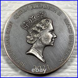 2021 Biblical Series Jesus Delivered to be Crucified Niue 2 oz Silver Coin