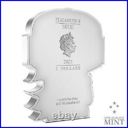 2021 Chibi Coin The Mandalorian Silver Proof Niue Star Wars 1 Oz 2000 Mintage