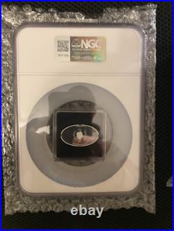 2021 DC Comics Batman Logo 1oz Silver Coin Large NGC PF69 Ultra Cameo with OGP