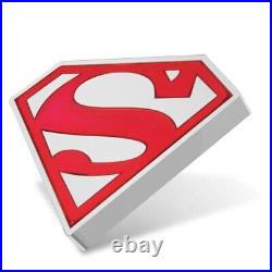 2021 DC Comicst Superman Symbol Fine Silver 999.9 1oz Silver Coin $188.88
