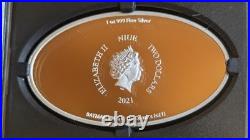 2021 DC Heroes Batman Logo 1oz. 999 Silver Colorized Proof Coin New Zealand