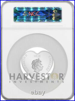 2021 DISNEY LOVE COIN HEART SHAPED COIN NGC PF70 FIRST RELEASES WithOGP