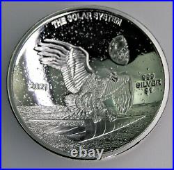 2021 JSN Jamul Sovereign Nation JUPITER 1 oz Silver Proof Curved Coin COA