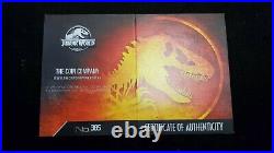 2021 Jurassic World Park NGC MS69 2 oz Silver Antiqued Cracked Planchet withOGP
