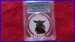 2021 NIUE 1oz Silver $2 Star Wars Mandalorian Grogu PCGS MS69 baby yoda