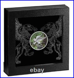 2021 NIUE GRYPHON 1 oz+ Silver. 999 Mintage Only 600 Pieces