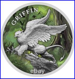 2021 NIUE GRYPHON 1 oz+ Silver. 999 Mintage Only 600 Pieces