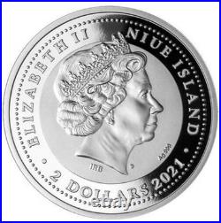 2021 NIUE GRYPHON 1 oz+ Silver. 999 Mintage Only 600 Pieces