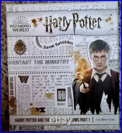 2021 NIUE NZ Mint Harry Potter & the Deathly Hallows Movie 1oz Silver Coin