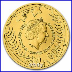 2021 Niue 1/4 oz Gold Czech Lion BU SKU#228140