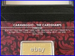 2021 Niue $1 The Cardsharps Caravaggio 1oz Silver Coin Only 500 Minted