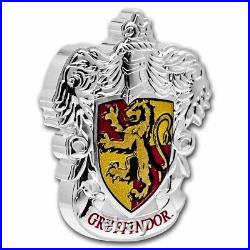 2021 Niue 1 oz Ag $2 Harry Potter Gryffindor Crest Shaped Coin SKU#241029
