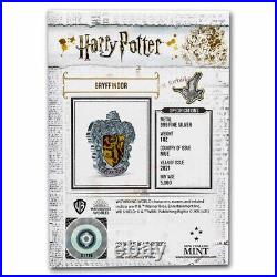 2021 Niue 1 oz Ag $2 Harry Potter Gryffindor Crest Shaped Coin SKU#241029