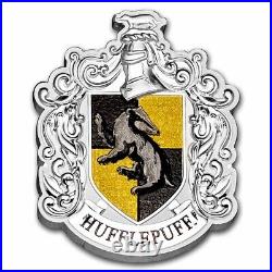2021 Niue 1 oz Ag $2 Harry Potter Hufflepuff Crest Shaped Coin SKU#243255