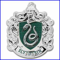 2021 Niue 1 oz Ag $2 Harry Potter Slytherin Crest Shaped Coin SKU#243256