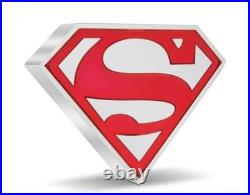 2021 Niue 1 oz DC Comics Superman Shield Shaped Silver Coin