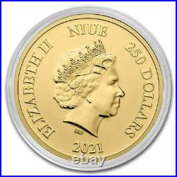 2021 Niue 1 oz Gold $250 Disney Lion King Hakuna Matata BU SKU#235413