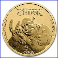 2021 Niue 1 oz Gold $250 Shrek 20th Anniversary BU SKU#237000