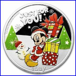 2021 Niue 1 oz Silver $2 Disney Season's Greetings Ornament Proof SKU#238815