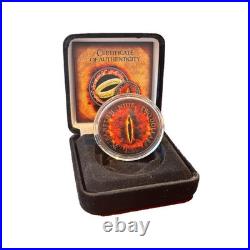 2021 Niue 1 oz Silver $2 Lord of the Rings The One Ring Colorized