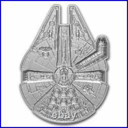 2021 Niue 1 oz Silver $2 Star Wars Millennium Falcon Shaped Coin SKU#235511