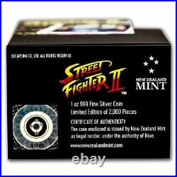 2021 Niue 1 oz Silver $2 Street Fighter II 30th Anniversary Coin SKU#245192