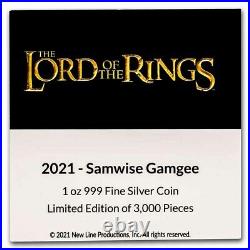 2021 Niue 1 oz Silver $2 The Lord of the Rings Samwise Gamgee SKU#244377