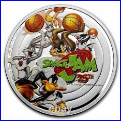2021 Niue 1 oz Silver Coin $2 Space Jam 25th Anniversary SKU#242080