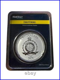 2021 Niue 1 oz Silver Mandalorian Coin PCGS MintDirect Premier FirstStrike S3