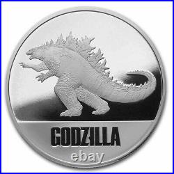 2021 Niue 1 oz Silver Proof $2 Godzilla (withGift Tin & COA) SKU#228702