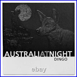 2021 Niue 1 oz Silver Proof Australia at Night Dingo