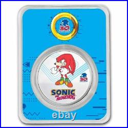 2021 Niue 1 oz Silver Sonic the Hedgehog Knuckles Coin