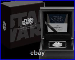 2021 Niue 1 oz Silver Star Wars Millennium Falcon Shaped Proof MINT SOLD OUT