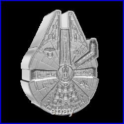 2021 Niue 1 oz Silver Star Wars Millennium Falcon Shaped Proof MINT SOLD OUT